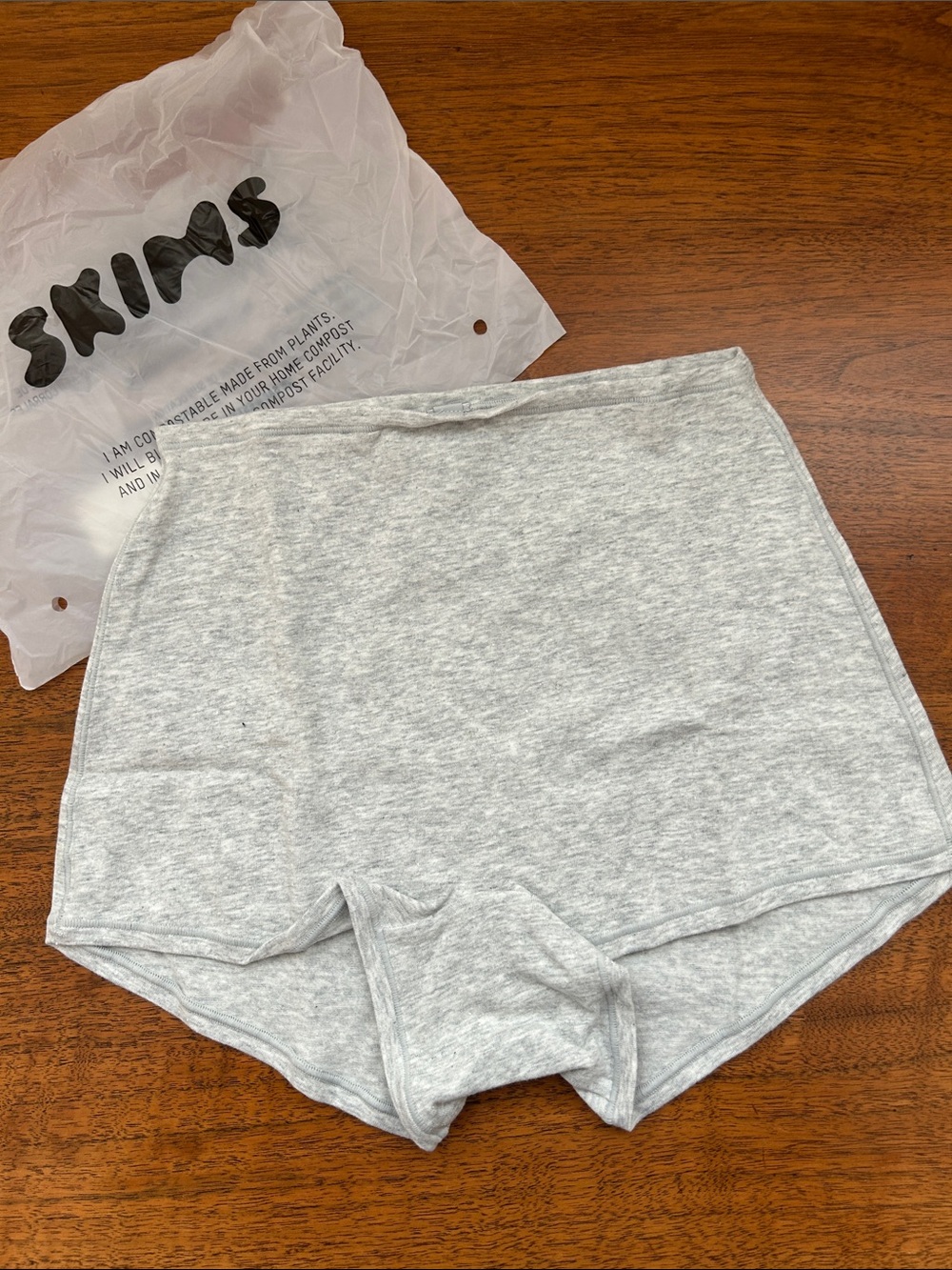 NEW SKIMS Cotton Jersey Boy Short. Small